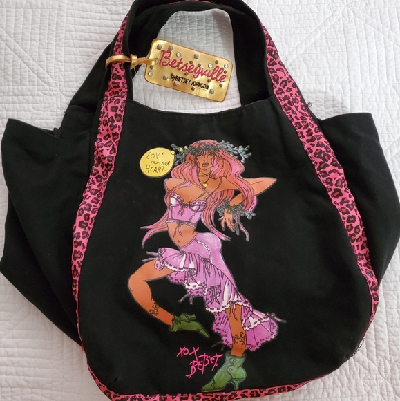 Betsey Johnson Canvas Bag - Picture 1 of 2